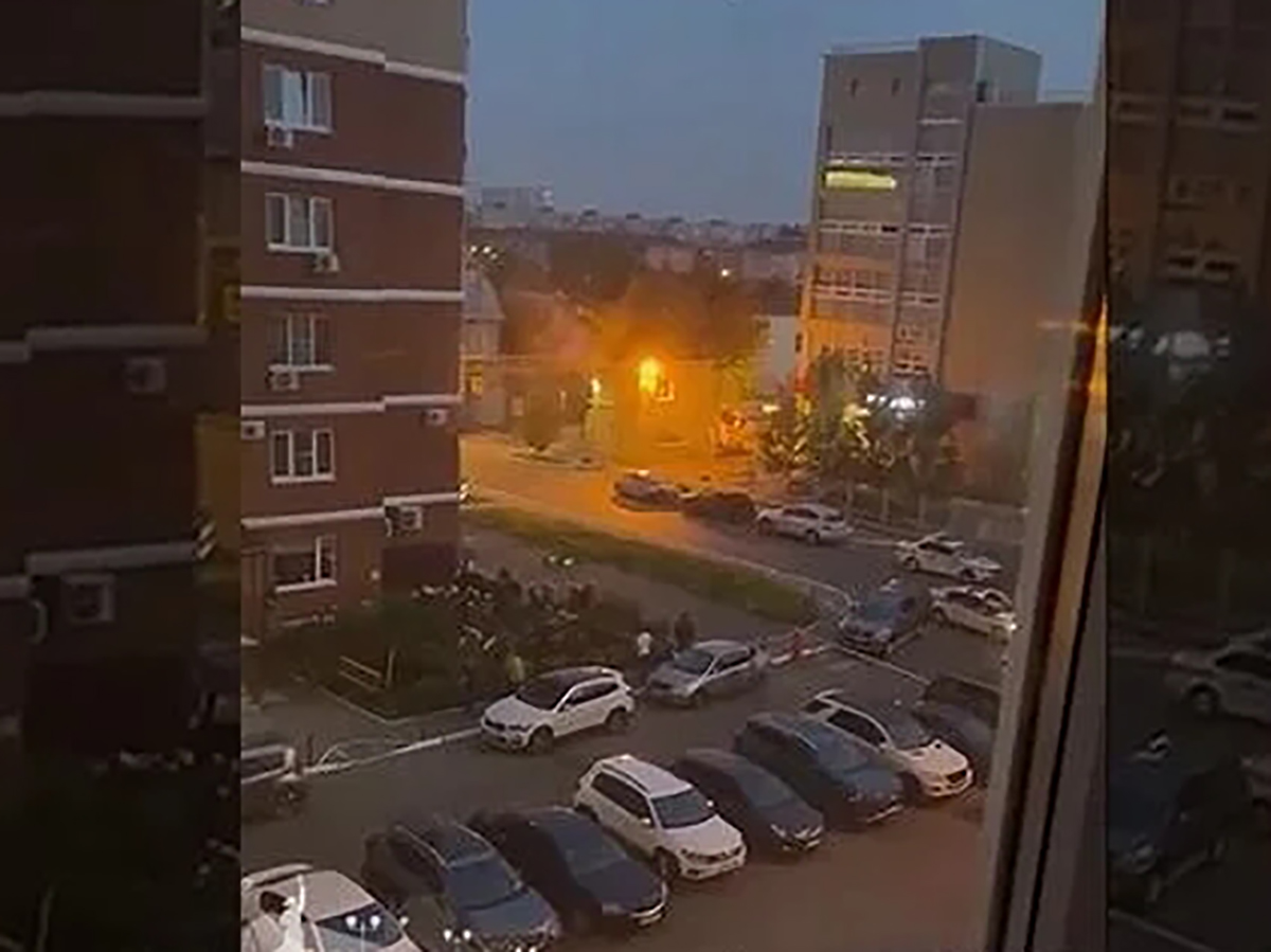 Нападение на краснодар. Атака беспилотников на Краснодар 26 мая. Город ночью.